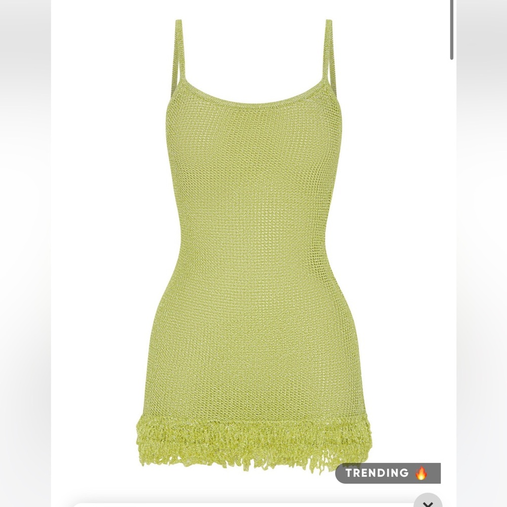 White Fox Boutique Lime Green Mini Dress - Picture 4 of 9